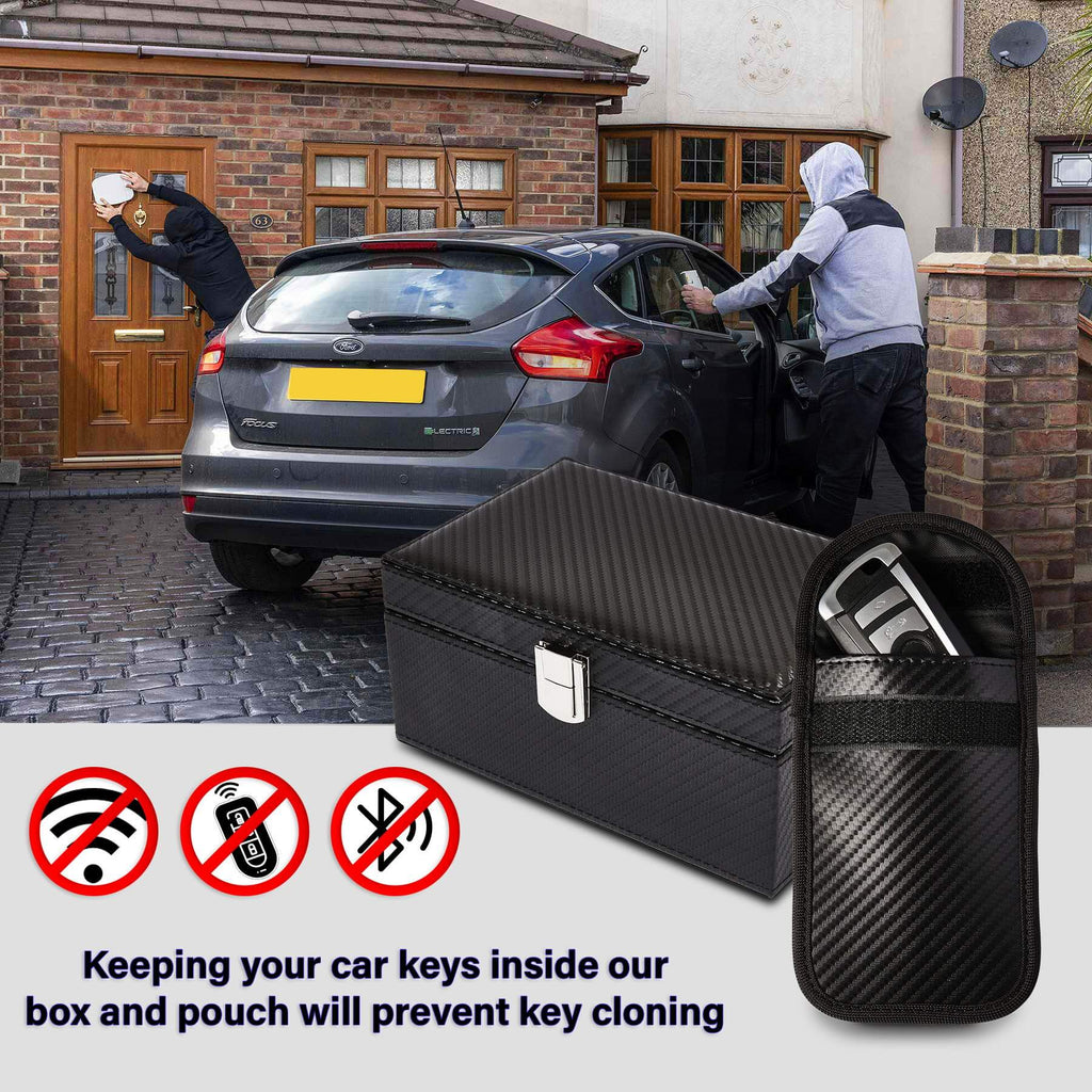 Faraday Box And Pouch Keeping Your Car Keys Inside Our Box And Pouch Will Prevent Key Cloning 